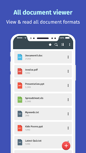 Document Manager: Free Office Suite Screenshot 1