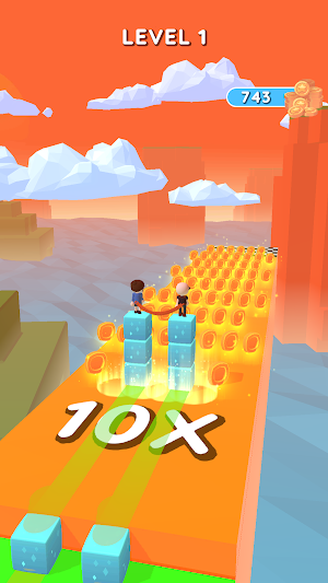 Sky Cube Surfer : Cube Race 3D Screenshot 1