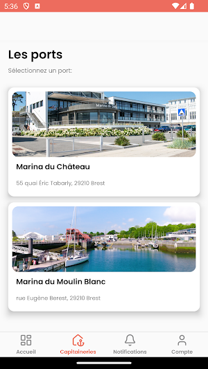 BREST Marinas Screenshot 1