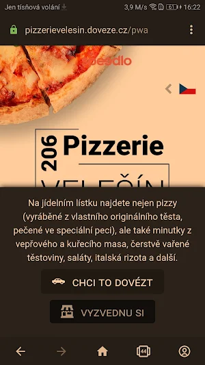 Pizzerie Velešín Screenshot 0