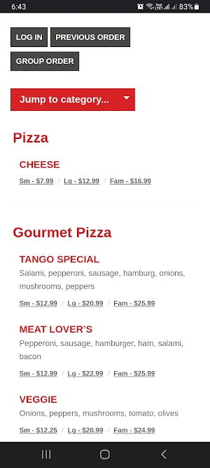 Tango Pizza Screenshot 2