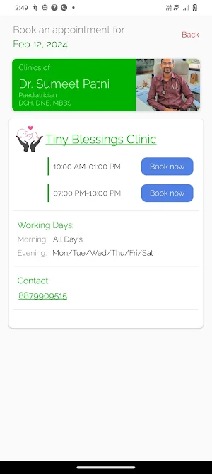 Tiny Blessings-Dr Sumeet Patni Screenshot 2