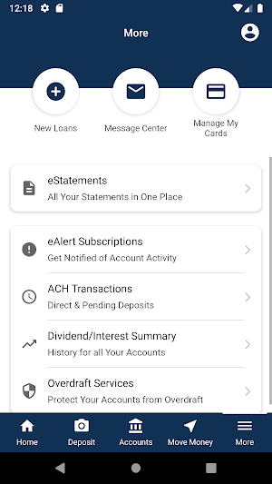 Allvac Savings & CU Screenshot 2