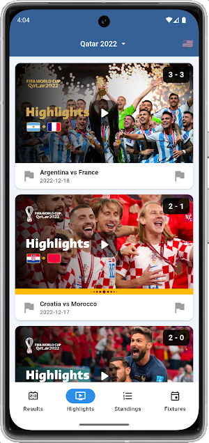 World Highlights - WC Soccer Screenshot 1