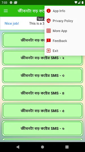 জীবনটা বড় কষ্টের sms Screenshot 3