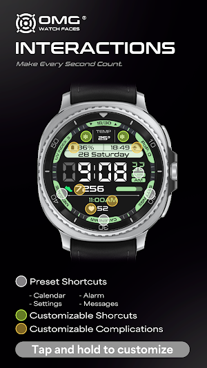 OMG 245 - Digital Watch Face Screenshot 2