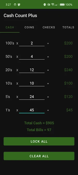 Cash Count Plus Screenshot 1