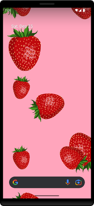Strawberries Live Wallpaper Screenshot 1