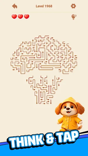 Arrow Brain Puzzle Path Screenshot 1