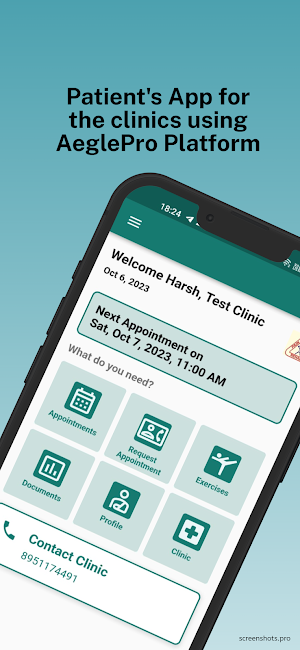 Aeglepro Patient Screenshot 0