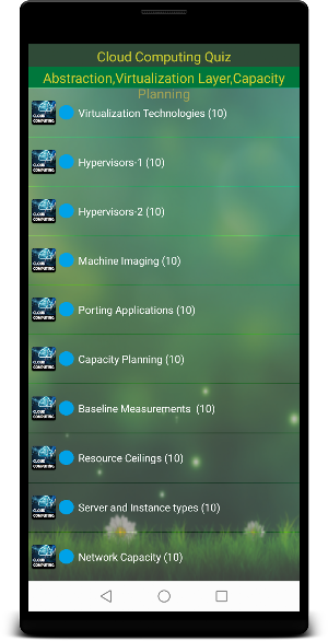 Cloud Computing Quiz Screenshot 1