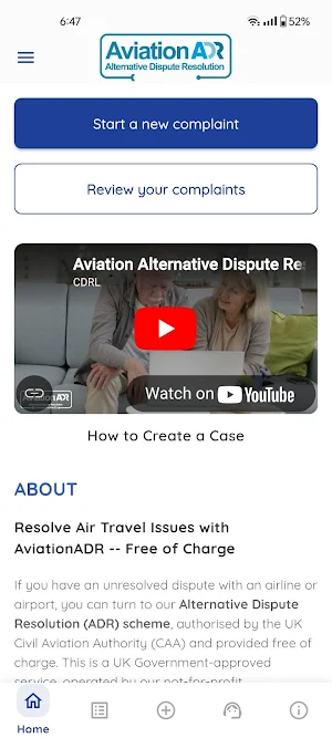 Aviation Dispute Resolution Screenshot 1