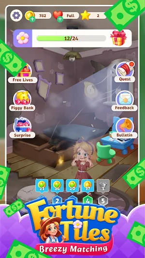 Fortune Tiles: Breezy Matching Screenshot 1