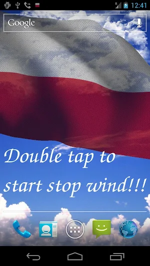 Poland Flag Live Wallpaper Screenshot 0