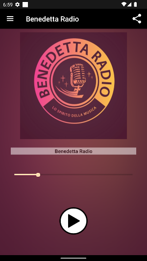 Benedetta Radio Screenshot 0