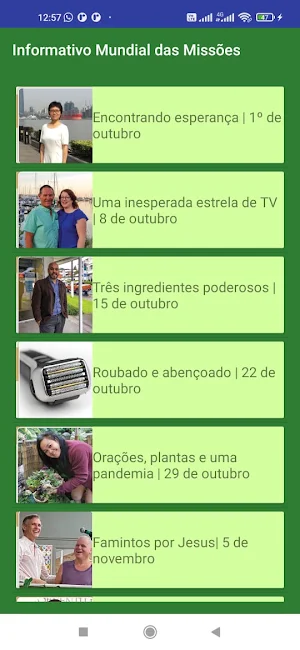 Informativo Mundial dasMissões Screenshot 0