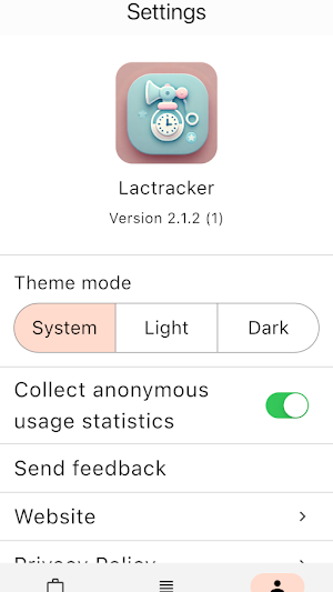Lactracker Screenshot 1