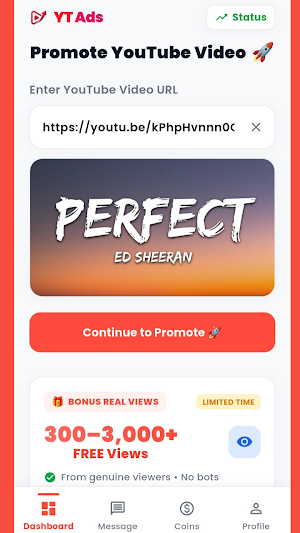 YTAds: YouTube Video Promote Screenshot 0