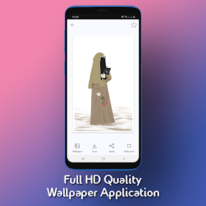 Muslimah Cartoon Wallpaper HD Screenshot 3