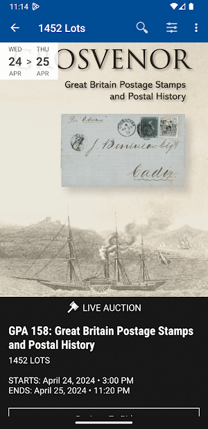 Grosvenor Auctions Screenshot 1