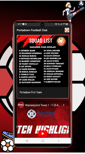 Portadown Football Club Screenshot 1