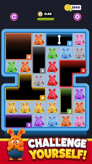 Follow Rabbits - Drop Puzzle Screenshot 2