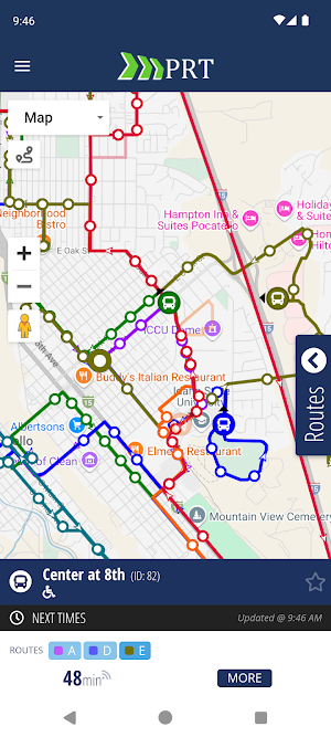 MyRide PRT Screenshot 2