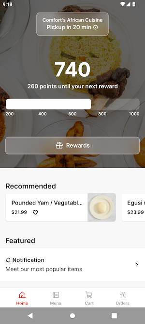 Comfort's African Cuisine Screenshot 0