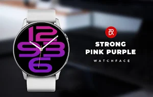 Strong Pink Purple Watch Face Screenshot 0