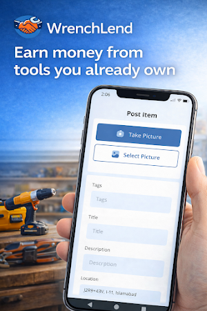 WrenchLend: Rent & Lend Tools Screenshot 1