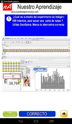 Media intentos diferentes para sacar carta  naipe Screenshot 3