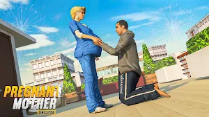 Pregnant Mother Simulator: Happy Virtual Family 3D Screenshot 2