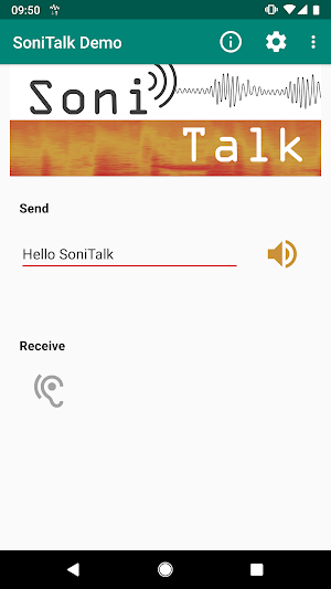 SoniTalk - Exchange Data Over (Ultra)Sound Screenshot 2
