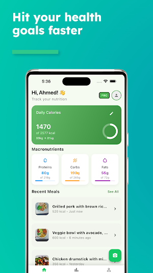 Nutri AI - Smart Food Tracker Screenshot 2