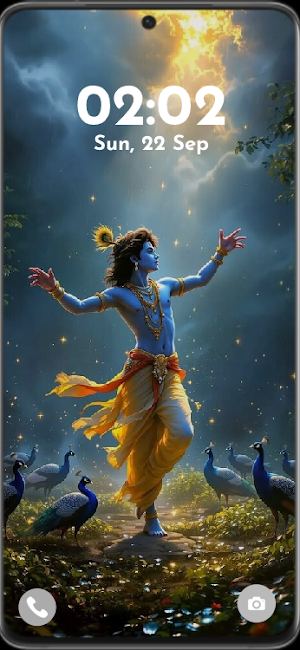Lord Krishna HD Wallpaper Screenshot 3