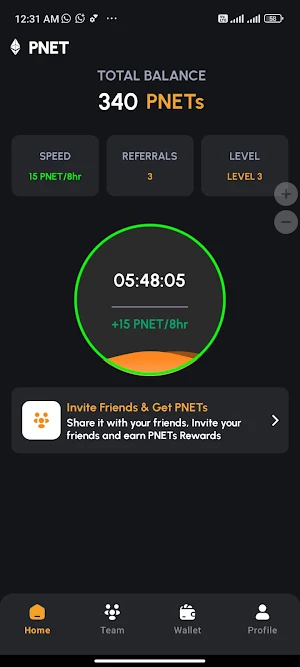 PNET Mining App Screenshot 0