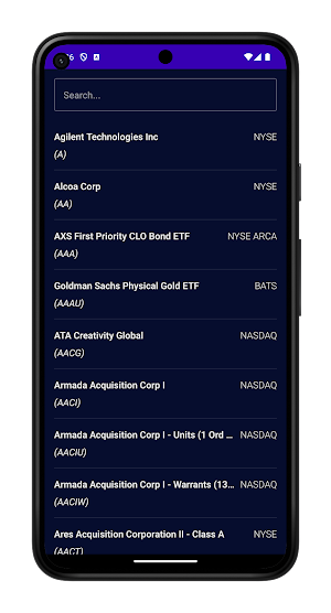 Stock Compass Screenshot 2