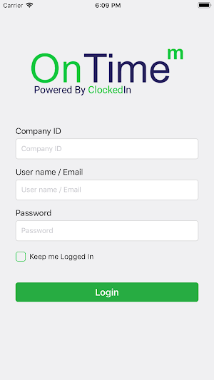 ONTIME MOBILE Screenshot 1
