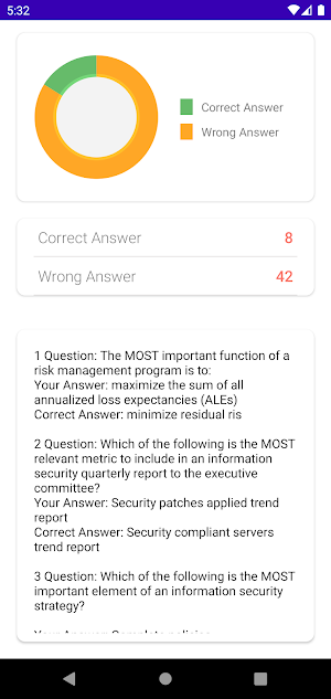 CISM Practice Questions Screenshot 2