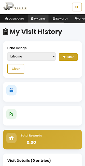 JP Tiles CRM Screenshot 2