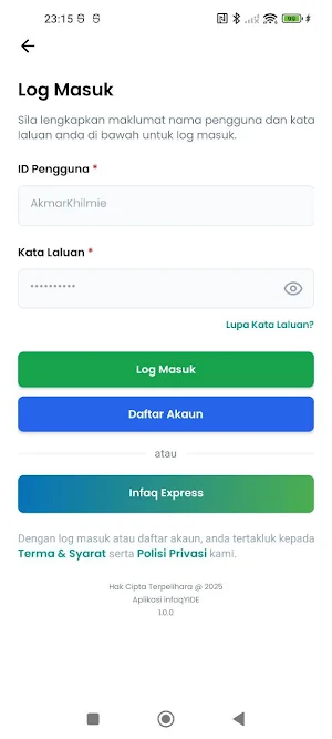 InfaqYIDE Screenshot 1