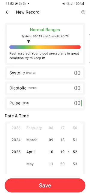 VitalityTrack - BP Screenshot 2