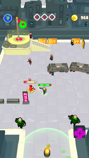 Cyber Wars: RPG Idle Shooter Screenshot 2