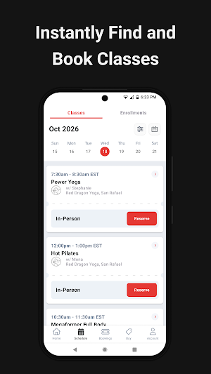 Red Dragon Yoga App Screenshot 2