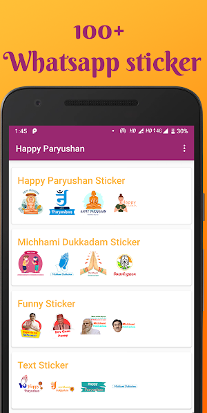 Happy Paryushan sticker,photo (Jain festival) Screenshot 2