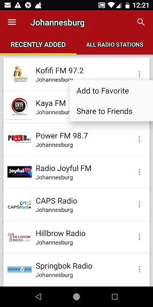 Johannesburg Radio Stations Screenshot 1