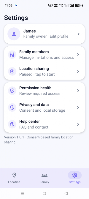 GPS Tracker Family Location Screenshot 2