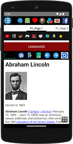 Abraham Lincoln - Biography Screenshot 1
