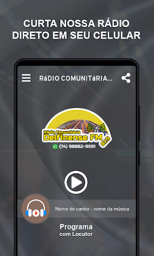 Rádio Comunitária Delfinense Screenshot 1