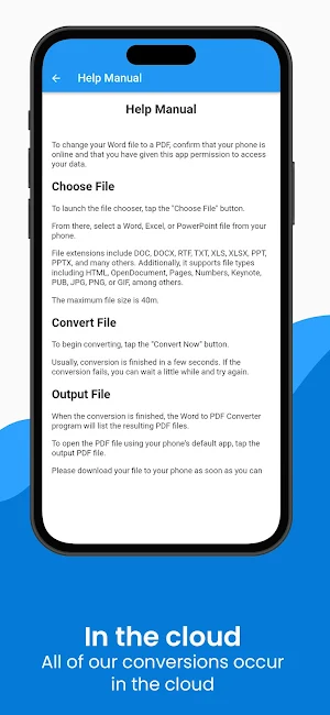 Word to PDF Converter Screenshot 3